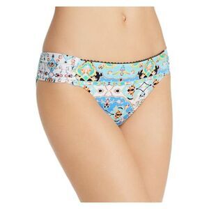 NANETTE LEPORE Women's Aqua Floral Swimwear Bottom 12